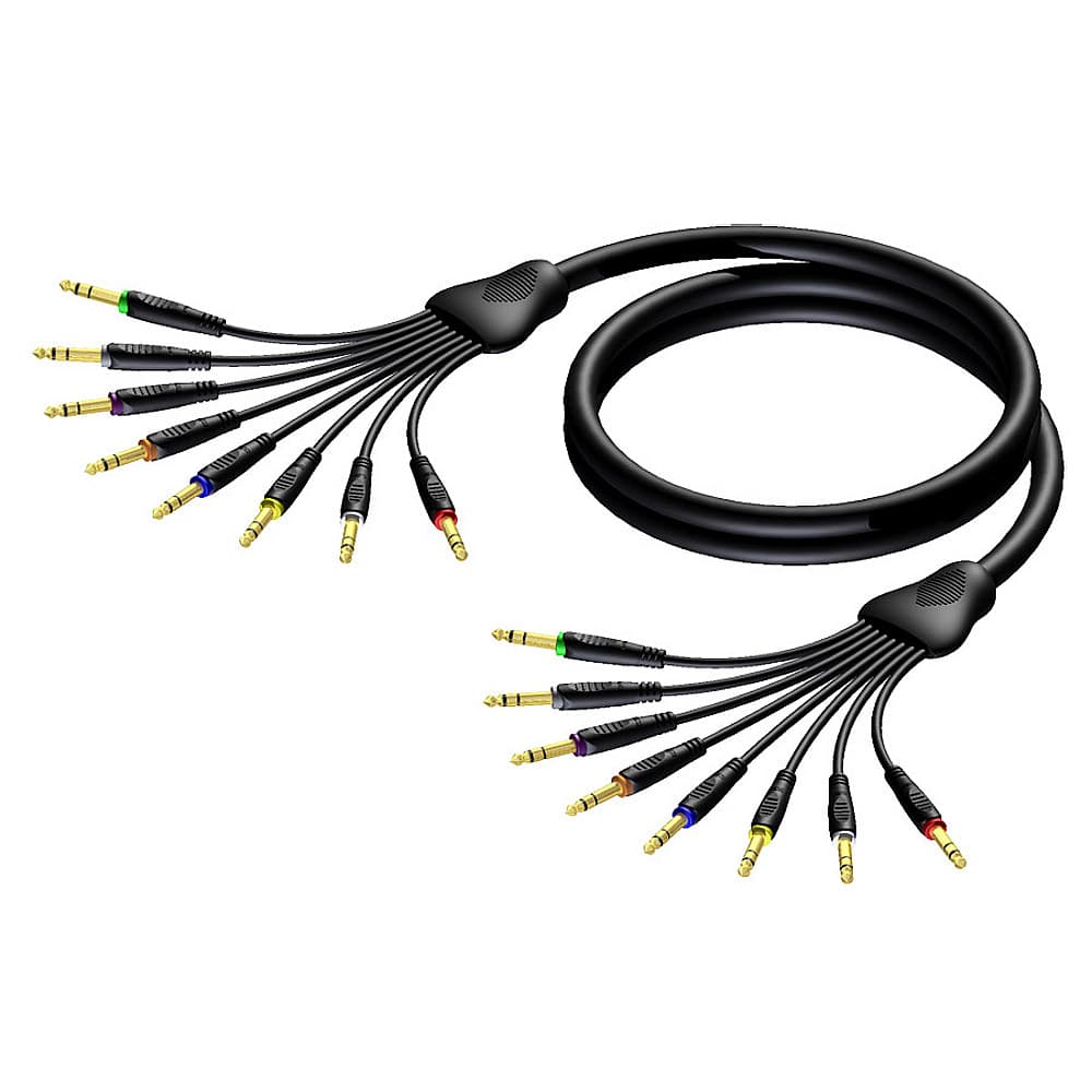 Procab REF8016/5 – Multi 8 core jack stereo-jack stereo-5m