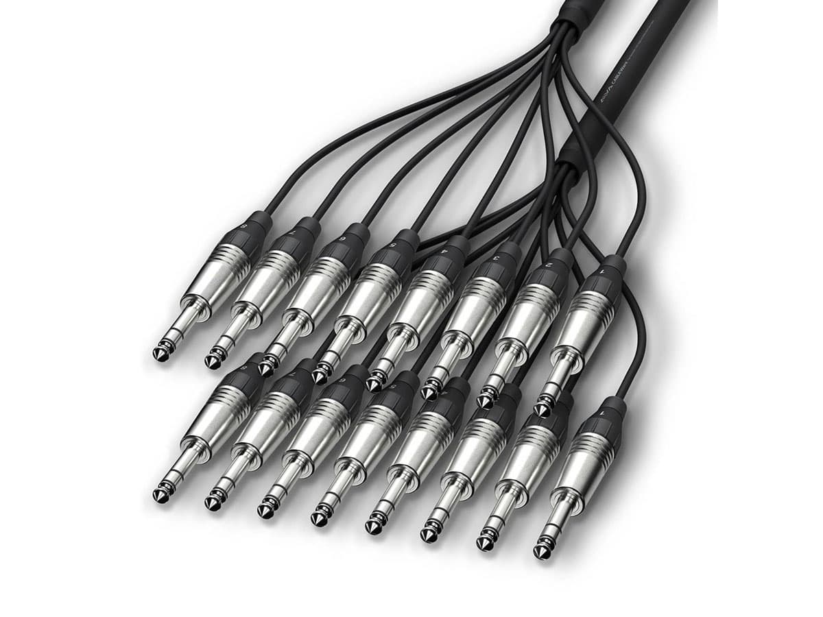 Alva multikabel 8 x TRS jack  8 x TRS jack 5m