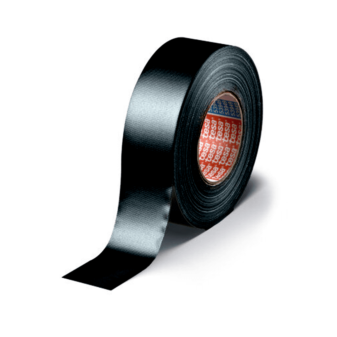 Tesa 53949 Sort - 50mm Duct Tape Matt