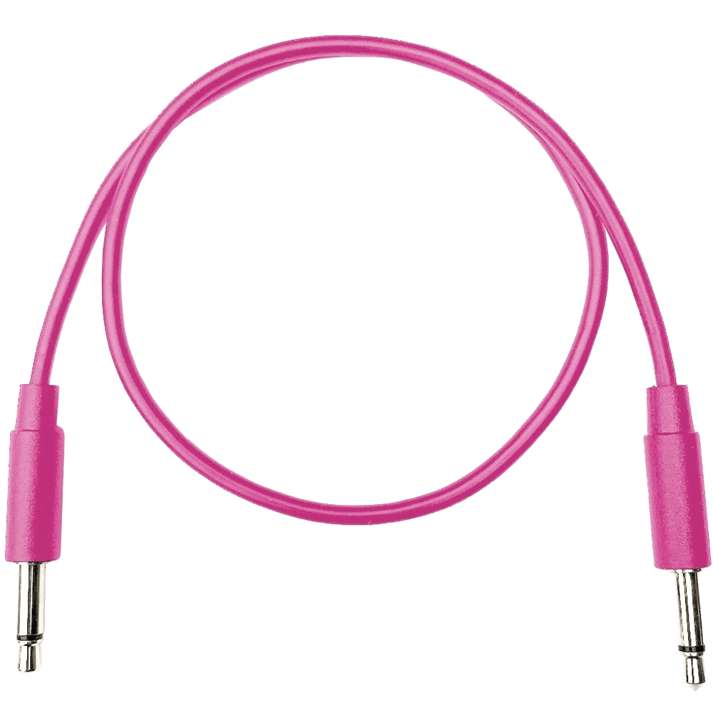 Tendrils Cables Straight Eurorack Patch Cables (10cm Magenta) 6 Pack