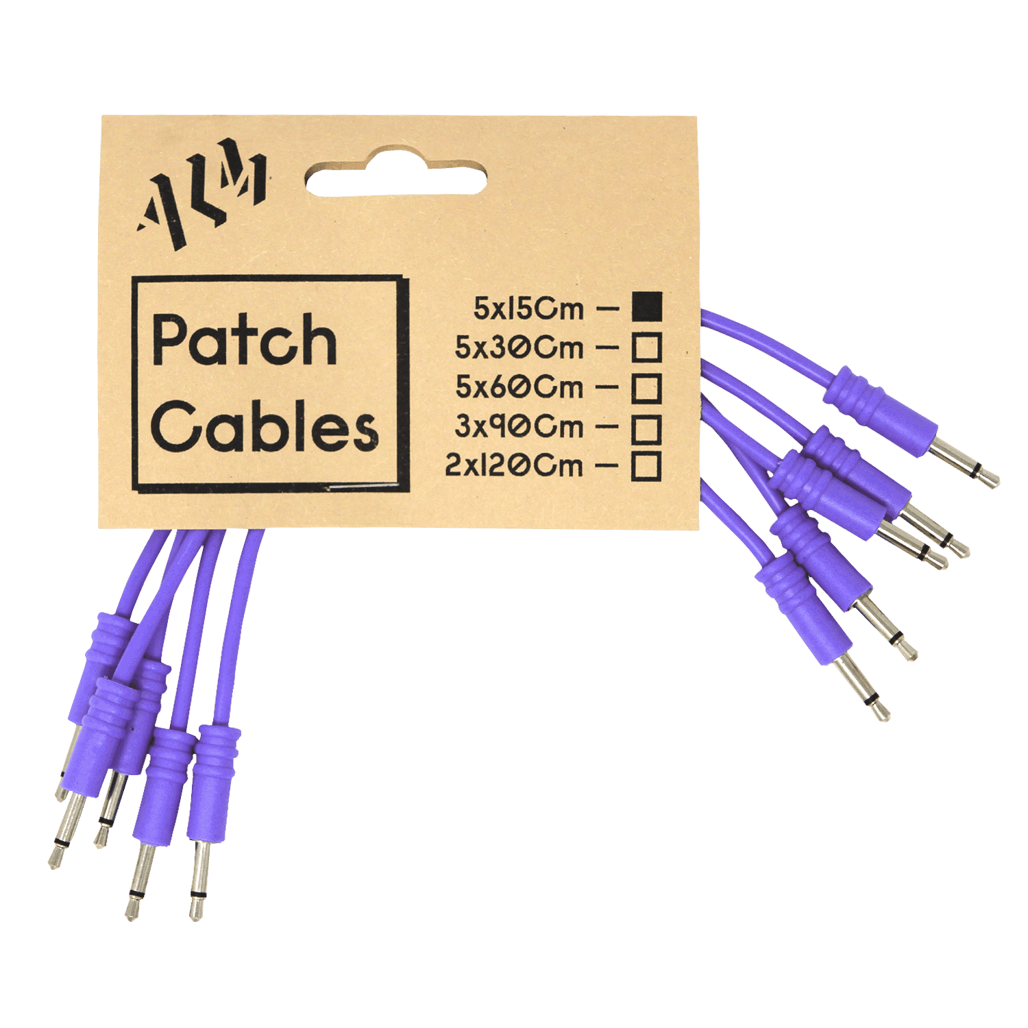 ALM Busy Circuits Patch Cable 15cm Purple x5 pack