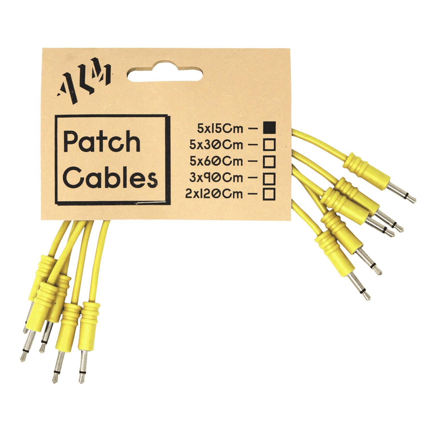 ALM Busy Circuits Patch Cable 15cm Yellow x5 pack