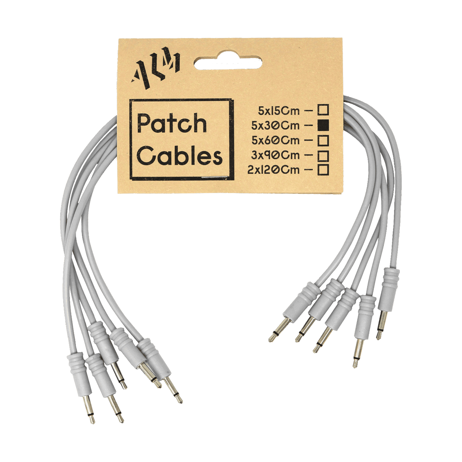 ALM Busy Circuits Patch Cable 30cm White x5 Pack