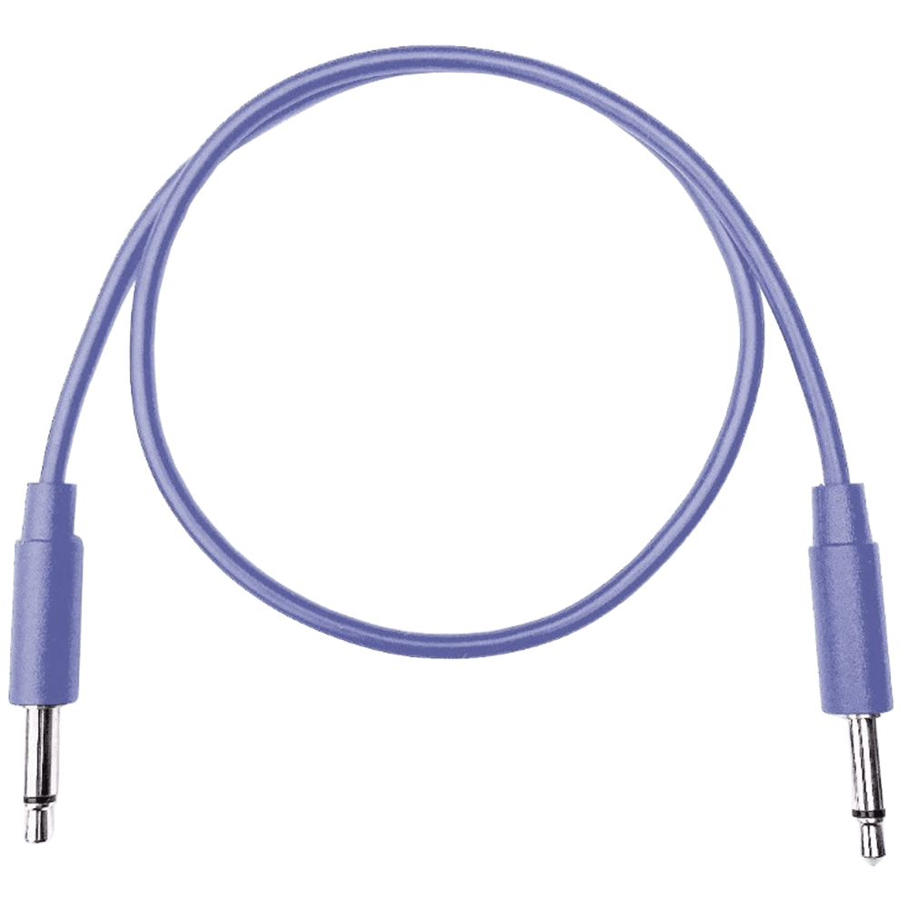 Tendrils Cables Straight Eurorack Patch Cables (20cm Indigo) 6 Pack